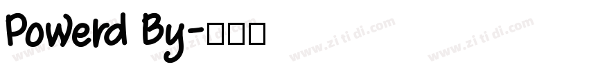 Powerd By字体转换